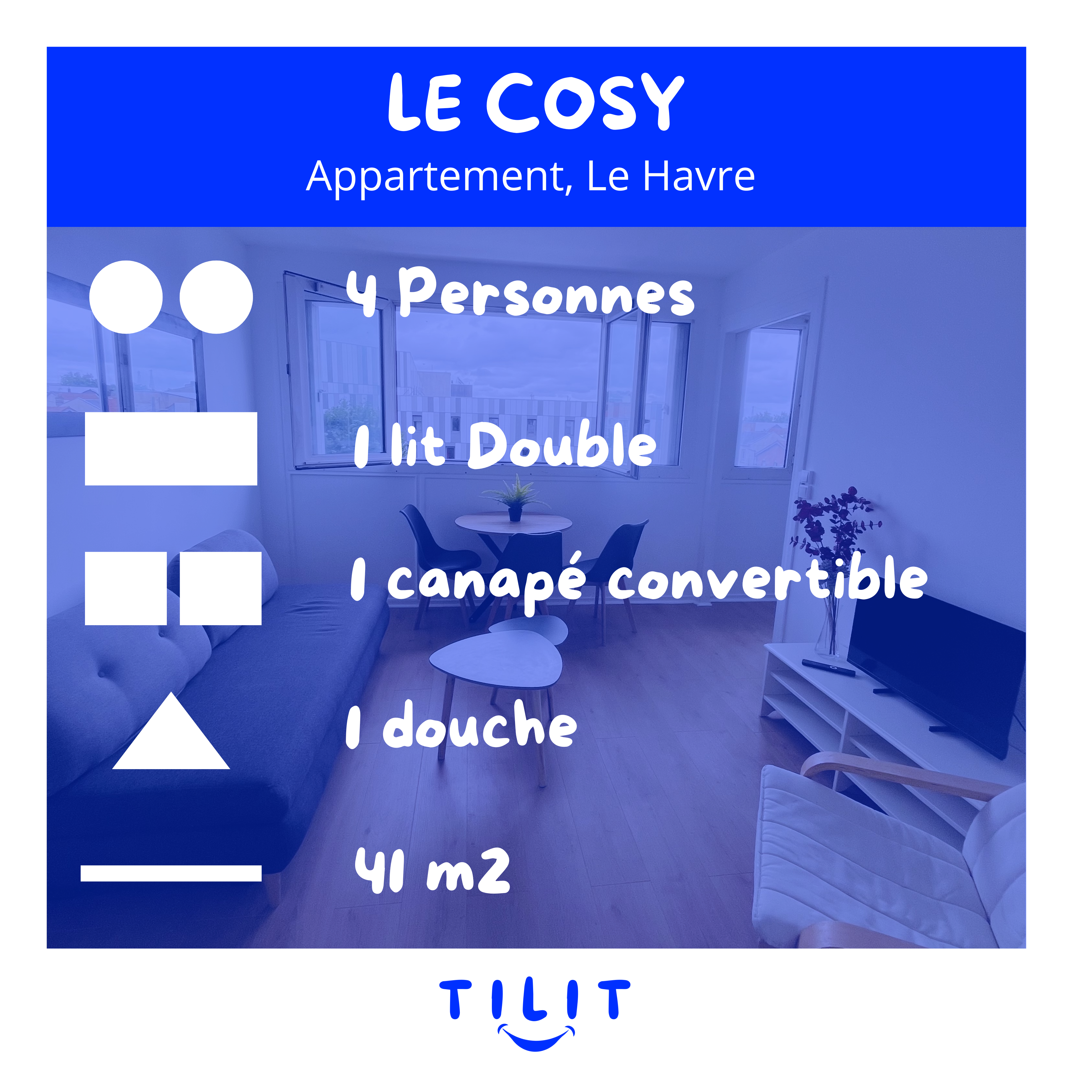 LE COSY : Appartement situé aux portes du Havre