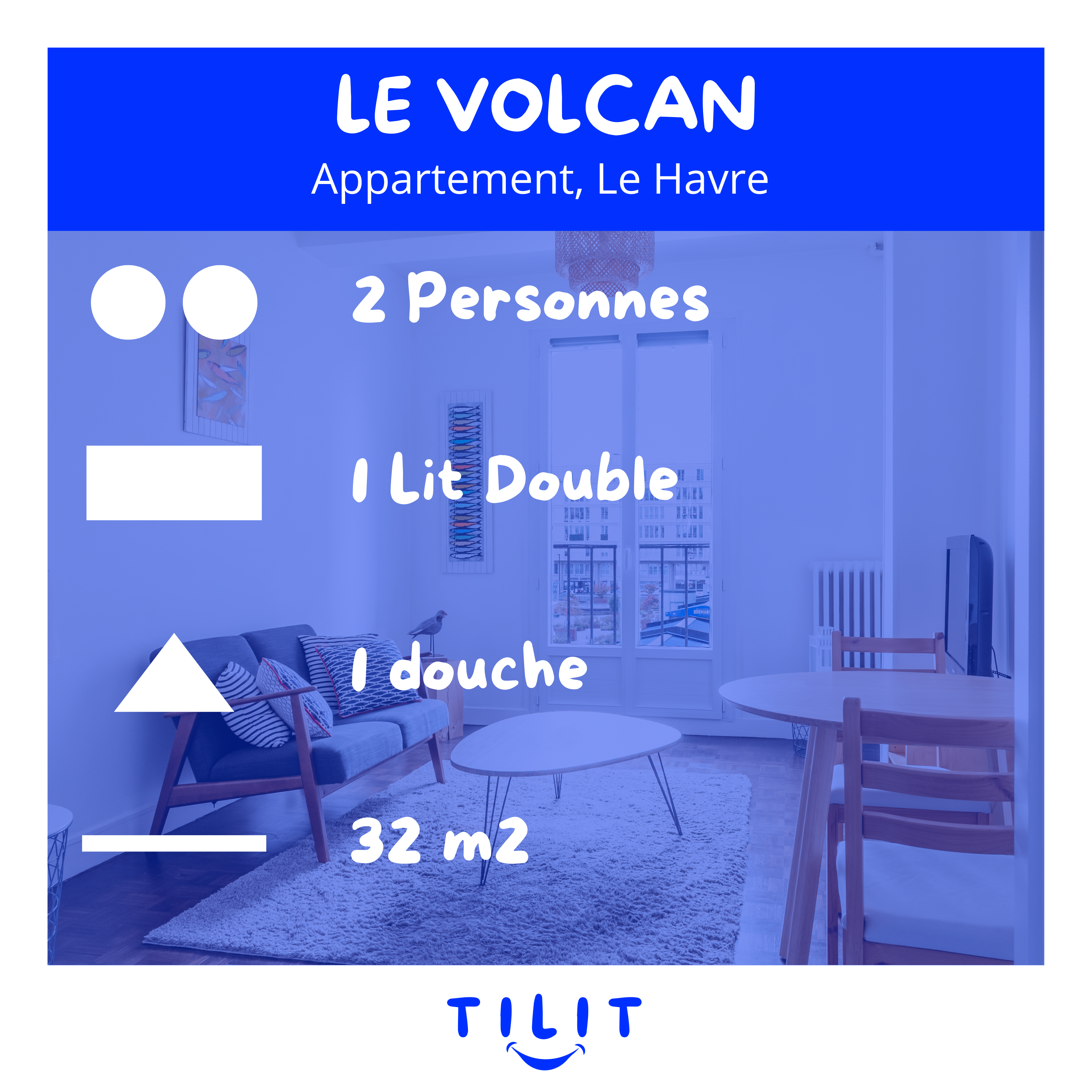 LE VOLCAN : Profitez d’un emplacement d’exception en plein cœur du Havre, avec une vue unique sur le Volcan d’Oscar Niemeyer !